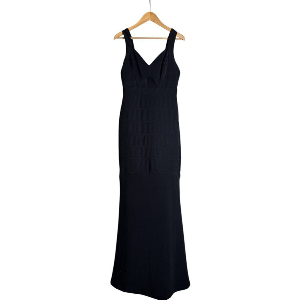 Emerald Sundae Women's Sleeveless Cutout Mermaid Gown Maxi Dress Size L Black